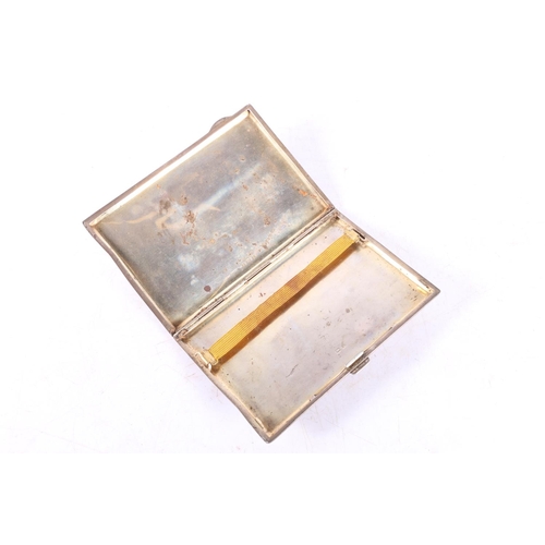 42 - George V silver cigarette case by S Blanckensee & Son Ltd, Birmingham 1929, 165g.