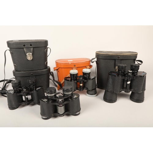 206 - Four cased sets of binoculars