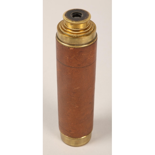 211 - Brass three-draw telescope