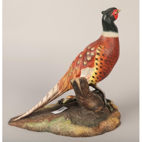 186 - Royal Crown Derby Pheasant, signed to base L Purdy, 29 cm high