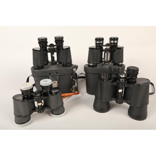 206 - Four cased sets of binoculars