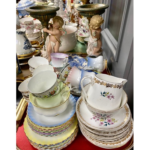 301 - Assorted Royal Albert teaware, Royal Grafton teaware, decorative plates, etc