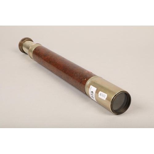 319 - Military telescope stamped W. Ottway & Co Ltd, Ealing, London, 1940, No. 1756