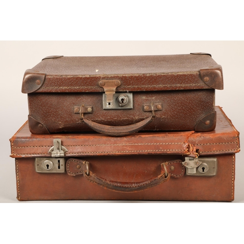 372 - Two briefcases and a large quantity of stamps