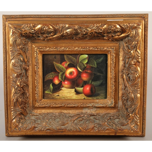 417 - Print of still life in gilt frame, 15 x 13 cm (36 x 30 cm including gilt frame )