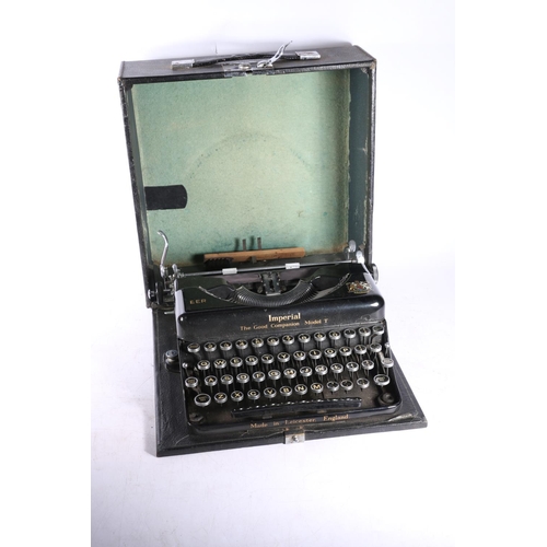 28 - Imperial EER Model T typewriter in original carrying case.