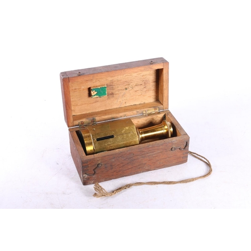 34 - Surveyors cross in original wooden case.