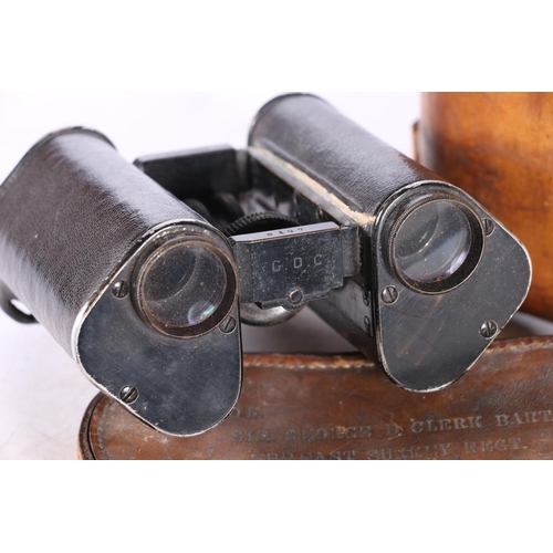 95 - Pair of Goertz of Berlin Trieder 12x binoculars, retailed by Adie and Weddeburn of Edinburgh in brow... 