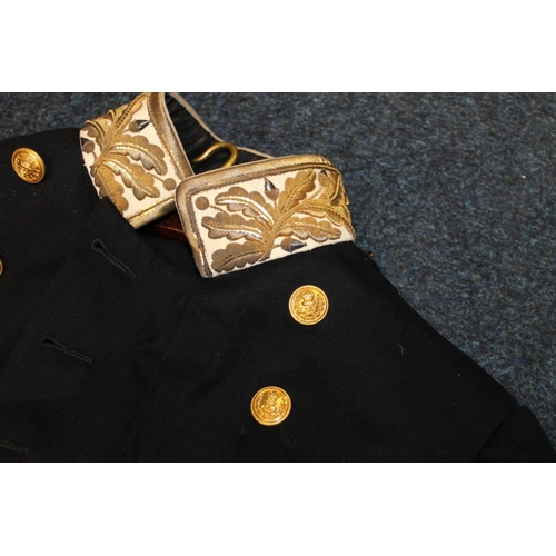 349 - British Naval longtail jacket with label for Heaves Ltd, dated 13.6.28 and named to ABS Dutton, with... 