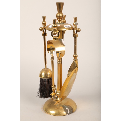 478 - Brass companion stand