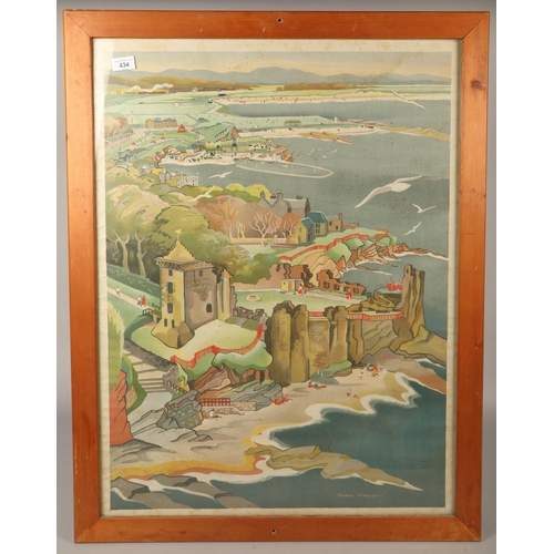 434 - Alison McKenzie (1907 - 1982), framed poster print of St Andrews; and two other framed prints (one o... 