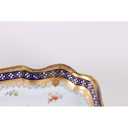 125 - Wehsener Dresden porcelain desk stand, hand-painted with central vignette of classical figure playin... 