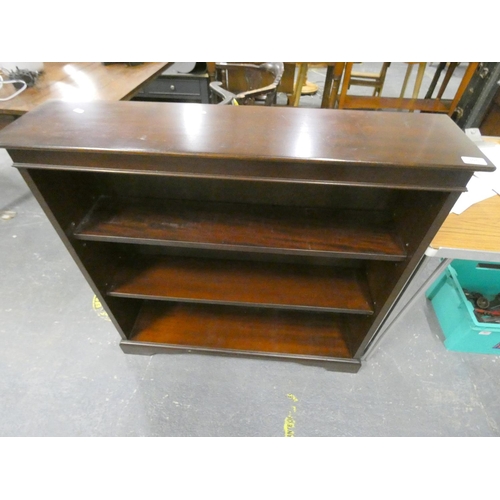 305 - Two tier mahogany bookcase.