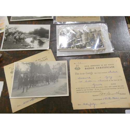 360 - Rare early scouting photos, postcards and magic lantern slides.