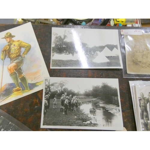 360 - Rare early scouting photos, postcards and magic lantern slides.