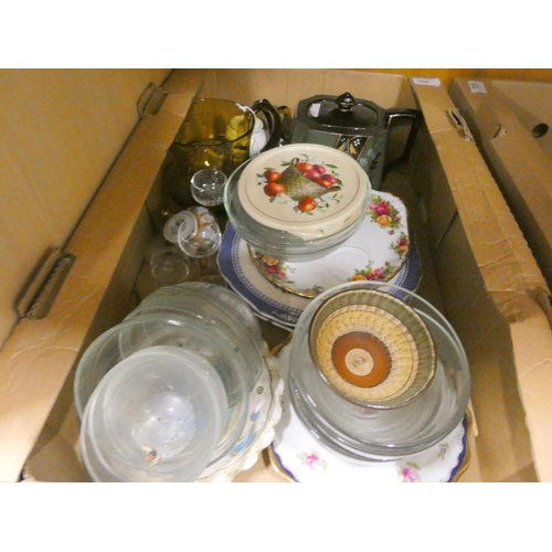 364 - Four boxes of various to include crockery, glassware etc.