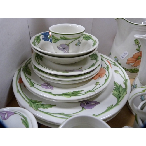 230 - Part Villeroy & Boch Amapola tea/breakfast set.  (17)