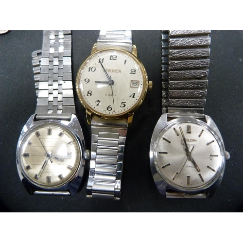 286 - Collection of assorted manual wind and automatic wristwatches to include Sekonda, Seiko etc. (14)