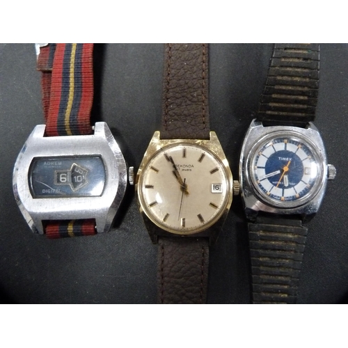 287 - Collection of assorted manual wind and automatic wristwatches to include Timex, Sekonda, Orion, etc.... 