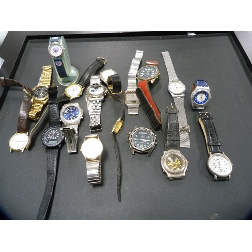 288 - Collection of ladies and gents quartz wristwatches.