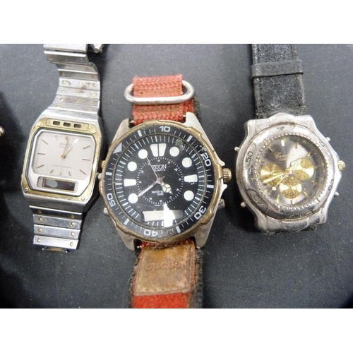 288 - Collection of ladies and gents quartz wristwatches.