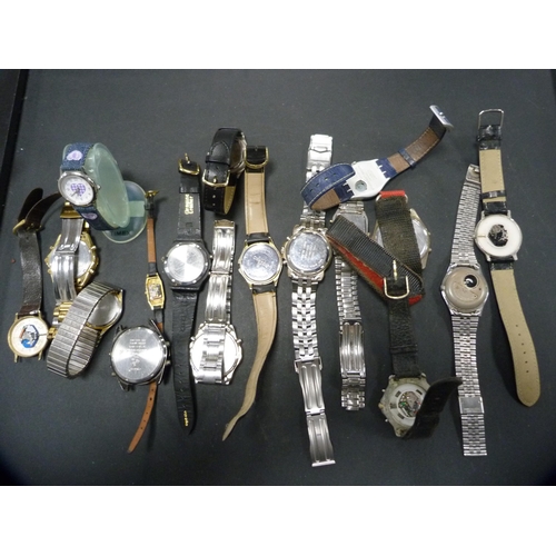 288 - Collection of ladies and gents quartz wristwatches.