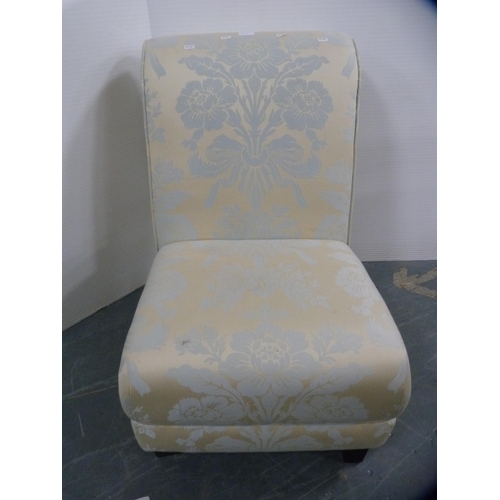 446 - Contemporary floral upholstered easy chair.