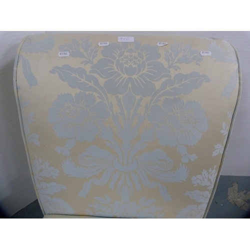 446 - Contemporary floral upholstered easy chair.