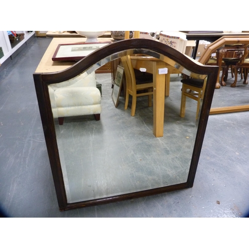 448 - Arched-top wall mirror.