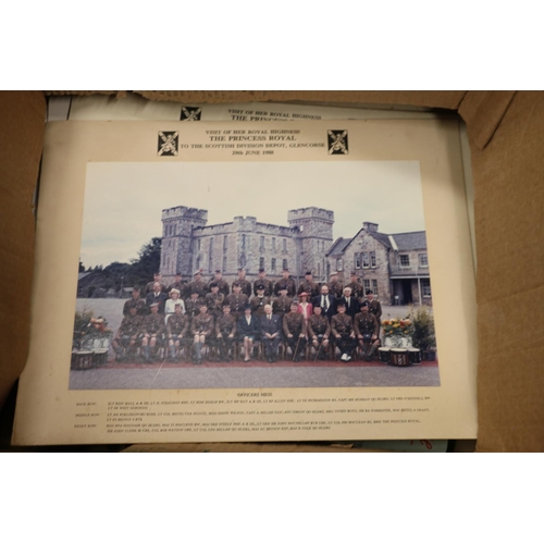 150A - Box of ephemera to include Illustrated London News 1930, photograph of the Scottish Division Depot a... 