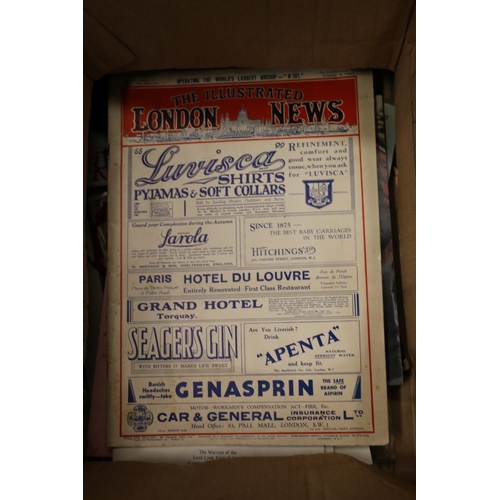 150A - Box of ephemera to include Illustrated London News 1930, photograph of the Scottish Division Depot a... 