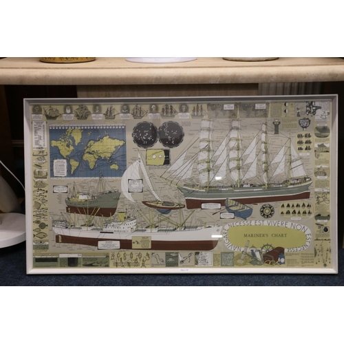 20N - Swedish Mariner's Chart, published by Tull Graphic Inc, 61cm x 107cm.