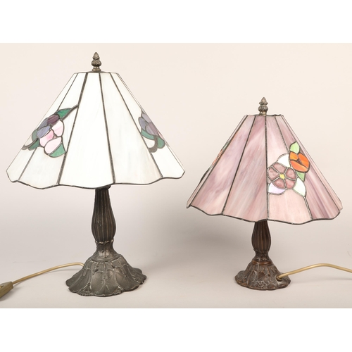 518 - Two Tiffany-style lamps