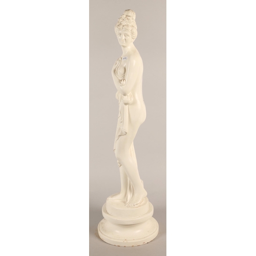 524 - Bust of classical lady, 78cm height