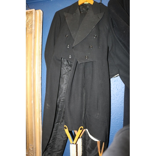 349A - Two British naval overcoats and other uniform.