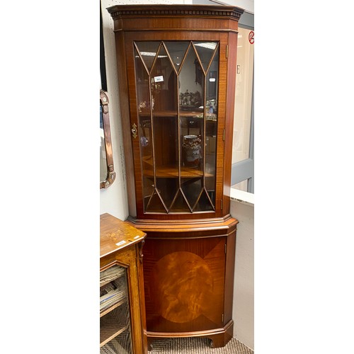 503 - Mahogany corner cabinet