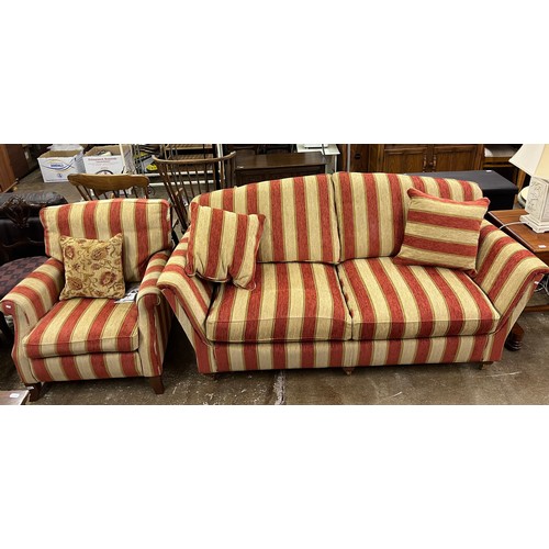 620 - Duresta two seater settee with matching easy chair