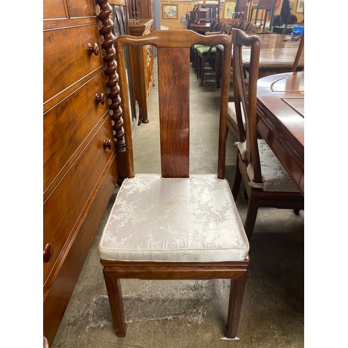 546 - Cherrywood dining table with six chairs