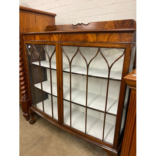 548 - Walnut display cabinet