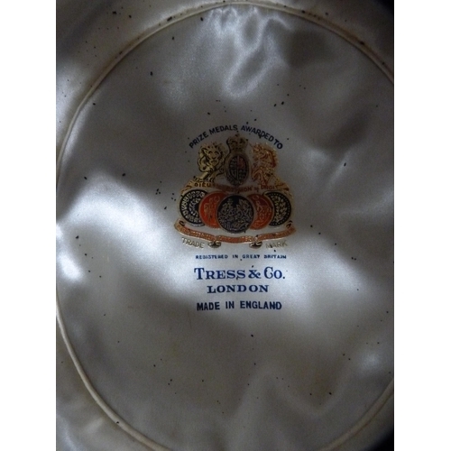 81 - Bowler hat retailed by Tress & Co., London, in a tin hat box.