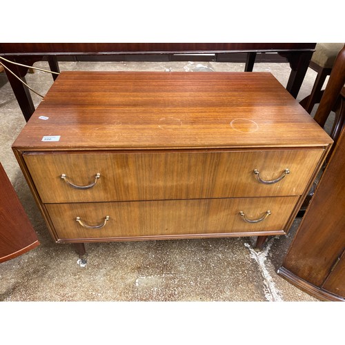 596 - Mid century style chest with two drawers