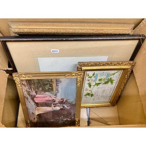 454 - Quantity of framed pictures to include pictures of Oriental interest, Perthshire, etc