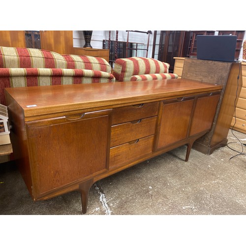 608 - Mid-century teak sideboard, 176 x 47 x 78 cm