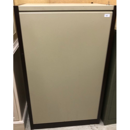 653 - Top opening metal cabinet, 75 x 43 x 120 cm