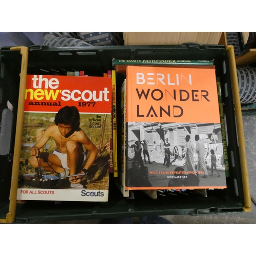 459 - Large box of Scouting annuals.