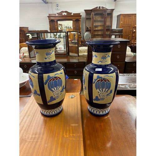 631 - Pair of Vases ,53 cm high (2)