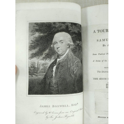 75 - BOSWELL JAMES.  The Journal of a Tour to the Hebrides with Samuel Johnson. 2 eds. Eng. fro... 