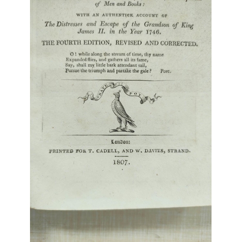 75 - BOSWELL JAMES.  The Journal of a Tour to the Hebrides with Samuel Johnson. 2 eds. Eng. fro... 