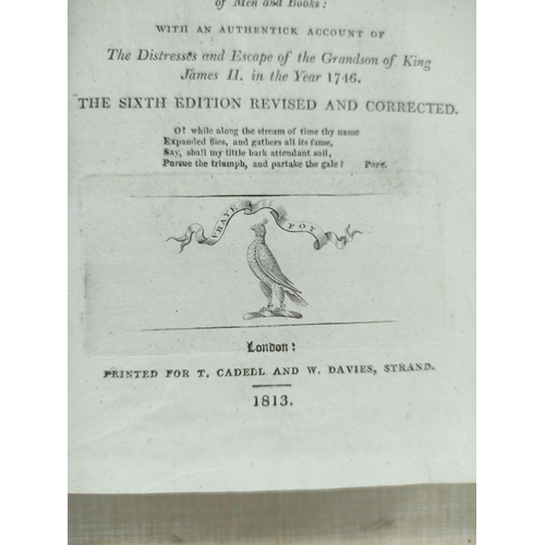 75 - BOSWELL JAMES.  The Journal of a Tour to the Hebrides with Samuel Johnson. 2 eds. Eng. fro... 