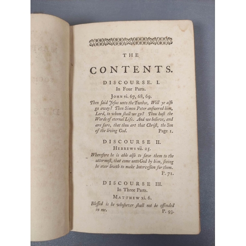 77 - SHERLOCK THOMAS.  Several Discourses Preached at the Temple Church. 4 vols. Calf, some int... 